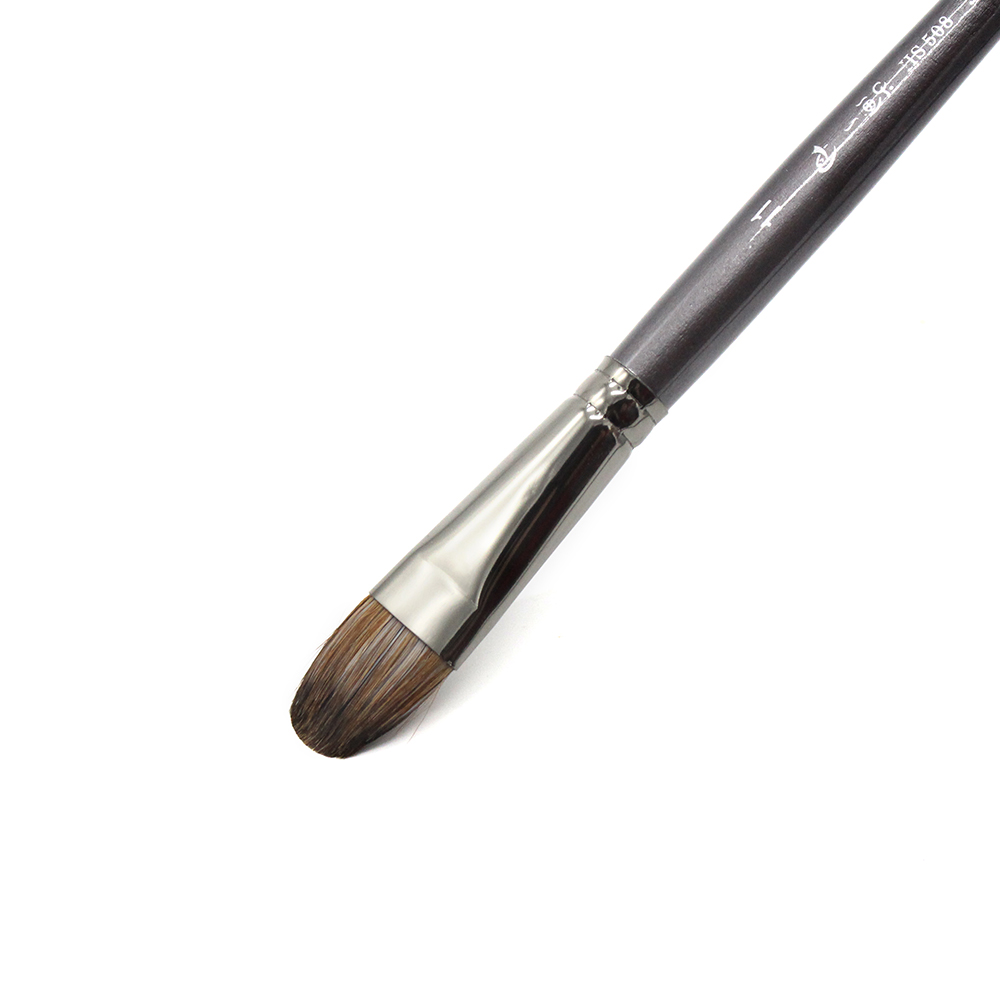 6 ชิ้น/เซ็ต Professional คุณภาพสูงเครื่องมือผมกระรอกภาพวาดสีน้ํามันแปรงแปรง Filbert ปากกาสําหรับจิตรกรรมอะคริลิค art