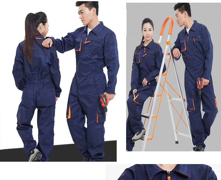 Lange Mouw Overall Casual Arbeid Overalls Plus Size 4xl 5xl Mannen Vrouwen Werkkleding Uniformen Werkkleding Werkpak Voor Hushand