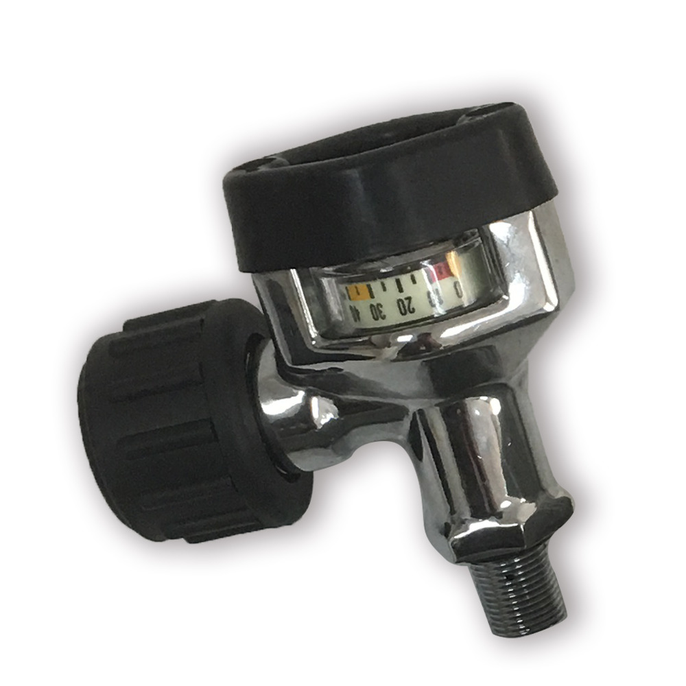 AC921 Acecare valvola aria 300bar 4500psi valvola calibro per SCBA Diving Tank Thread M18 * 1.5