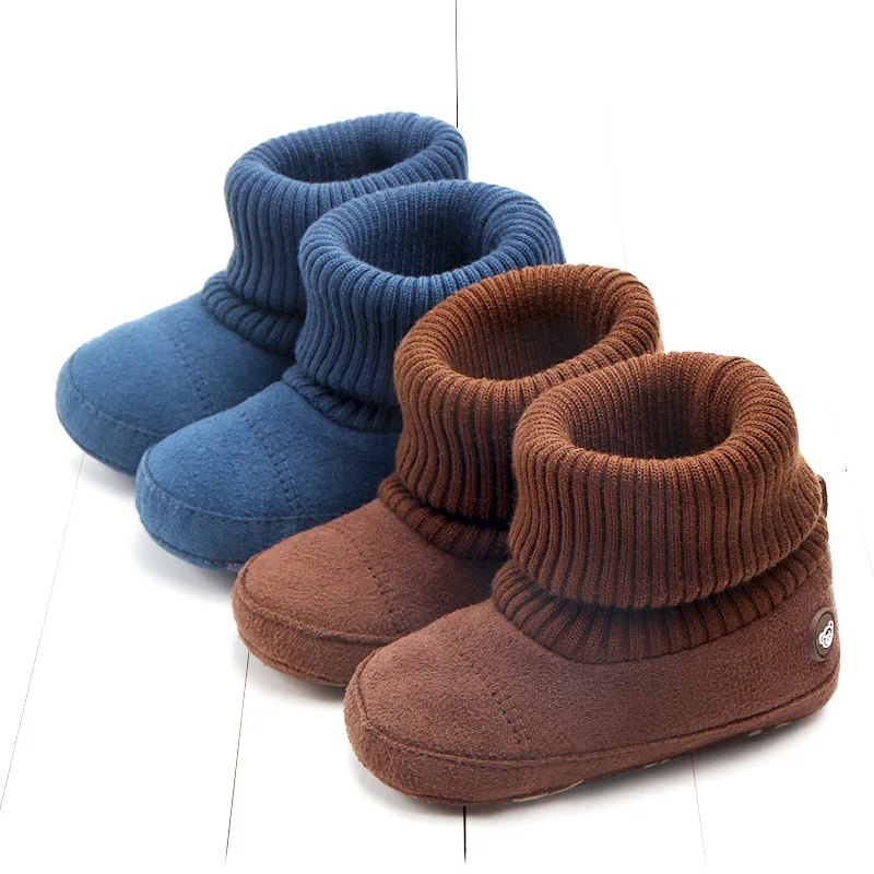 ทารกแรกเกิด First Walkers เด็กผู้หญิง Prewalker Solid Fringe รองเท้าเด็กทารกเด็กวัยหัดเดิน Soft Soled Anti-SLIP รองเท้าเด็ก WARM Booties