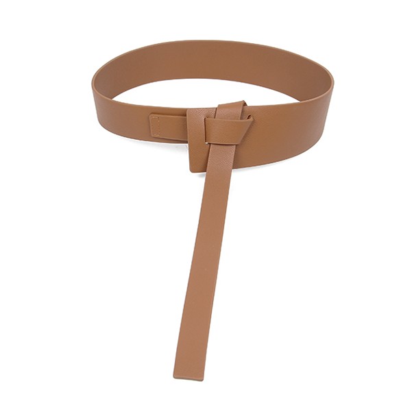 Ремень женский из искусственной кожи, длинный широкий, черный