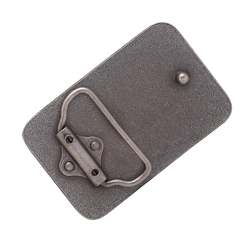 Reemplazo de hebilla de cinturón rectangular de aleación de zinc Rodeo de vaquera occidental