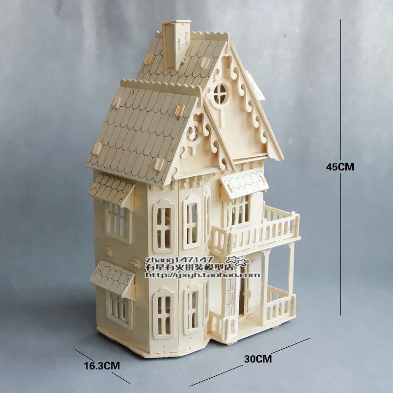 Gỗ Nhà Búp Bê Thu Nhỏ Đồ Gỗ Đồ Chơi Cho Búp Bê DIY Tháo Rời Nhà Búp Bê Giả Vờ Chơi 3D Xếp Hình Đồ Chơi Quà Tặng Cho Trẻ Em
