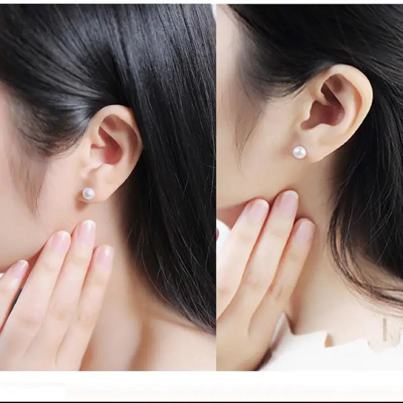 Pendientes de frijol de perlas simples de moda desenfadada más vendidos, pendientes de estilo para mujeres y niñas, joyería al por mayor, pendientes de cristal Brincos