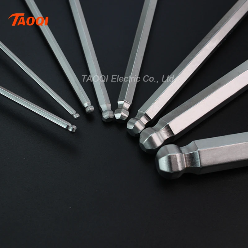 Năm 2/2. 5/3/4/5/6/8/10 Mm Bóng/Đầu Phẳng Khóa Lục Giác allen Cờ Lê Dụng Cụ Cầm Tay Đa Năng Nhanh Chụp Adapter Chrome Vanadium Hexagona