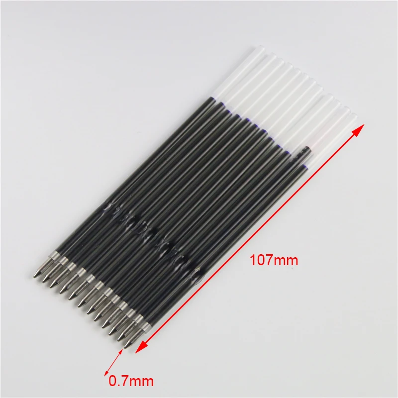 10 Chiếc 0.7Mm Bút Bi Đổ Đen Đỏ Xanh Dương 3 Màu Vật Dụng Văn Phòng Escolar Bút Viết Chất Lượng Cao Mb con Lăn Bút