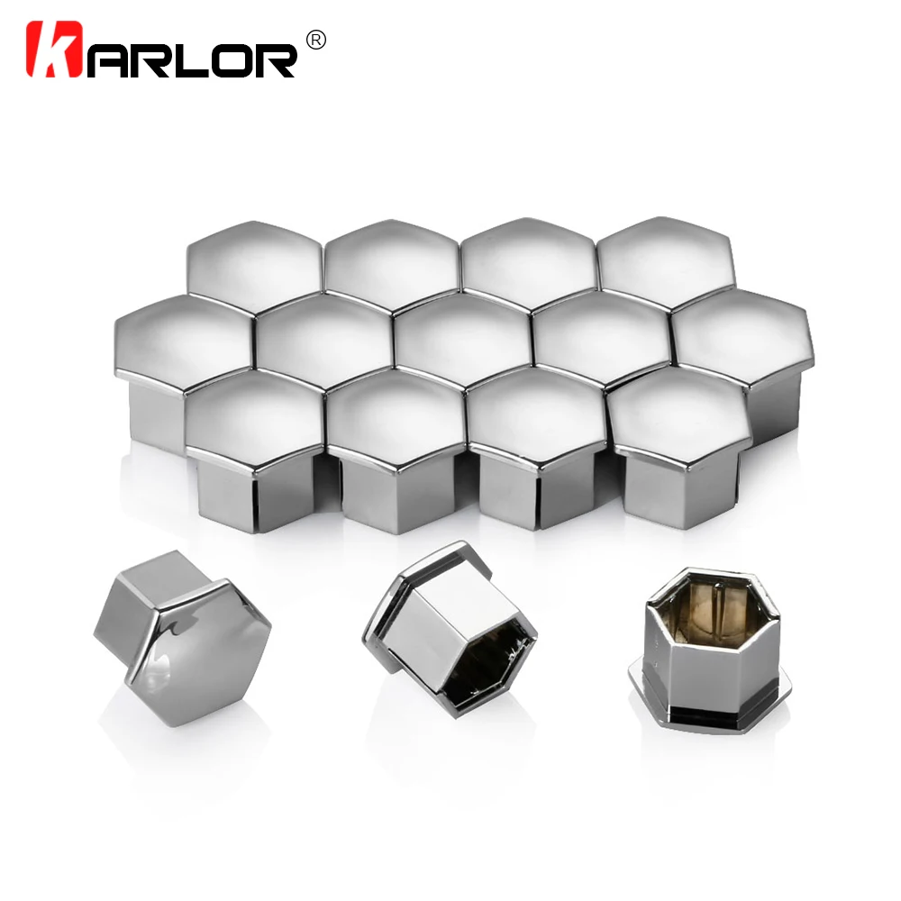 ล้ออ่อนนุชขอบยางสกรู Cap Decor สําหรับ Peugeot 207 301 307 308 408 508 3008 สําหรับ Citroen C4l C5 C2 16 ชิ้น