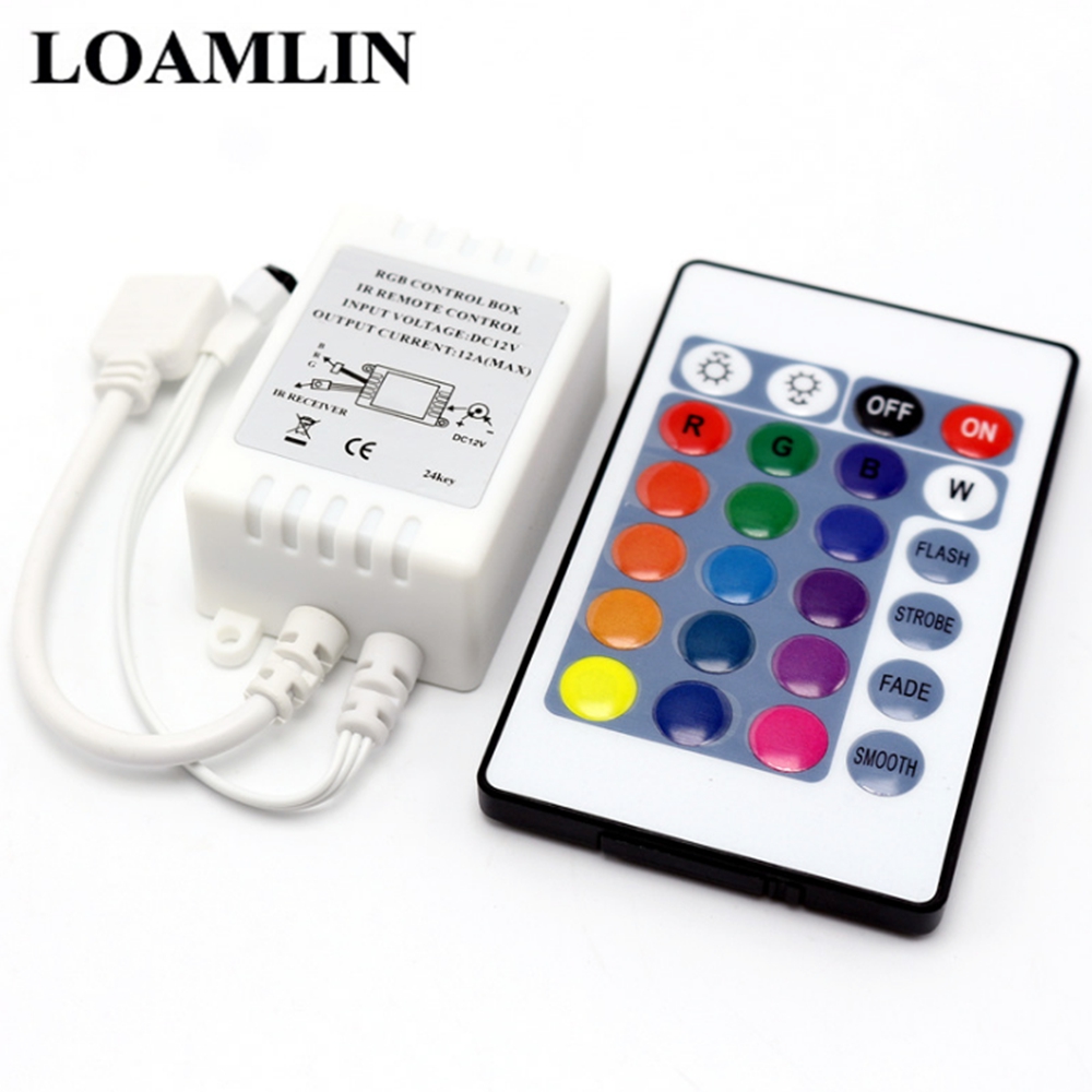 12V 24Key LED Licht Mit RGB Controller Mini 24Key DC12V Infrarot Fernbedienung Für 3528/2835/5050 LED Licht Bar RGB