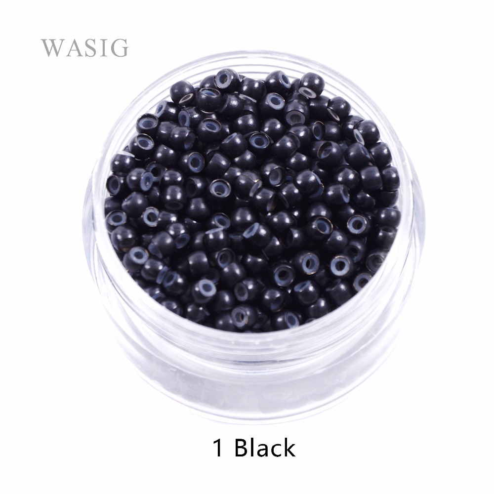 1000 個 3.0 ミリメートルシリコーンナノリングマイクロリング/ビーズ先端ヘアエクステンションツール 7 色