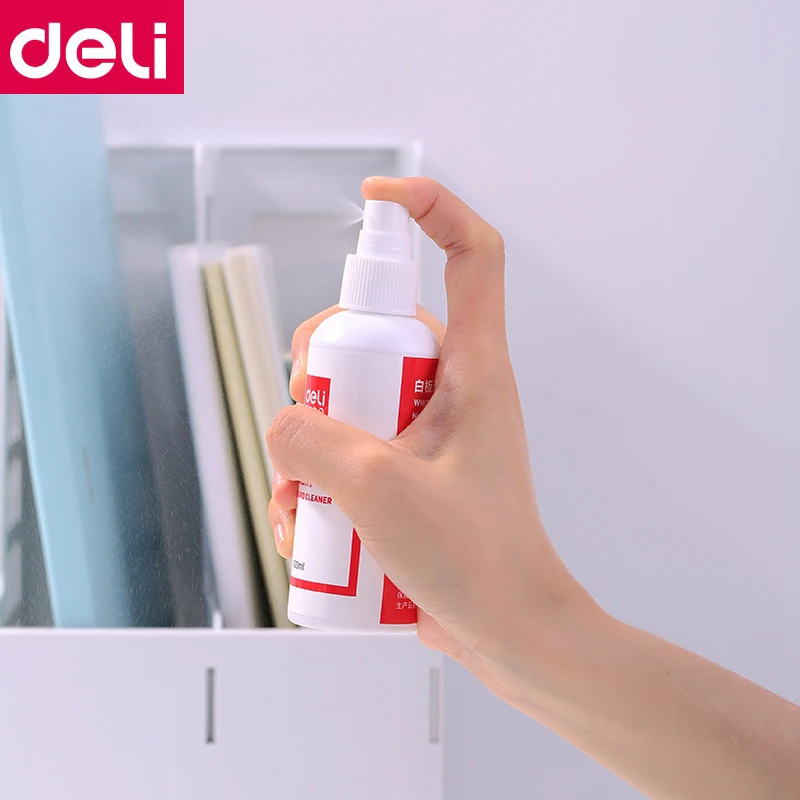 1 шт., ластик-спрей Deli 7869, 100 мл на бутылку, белая доска, спрей для чистой воды