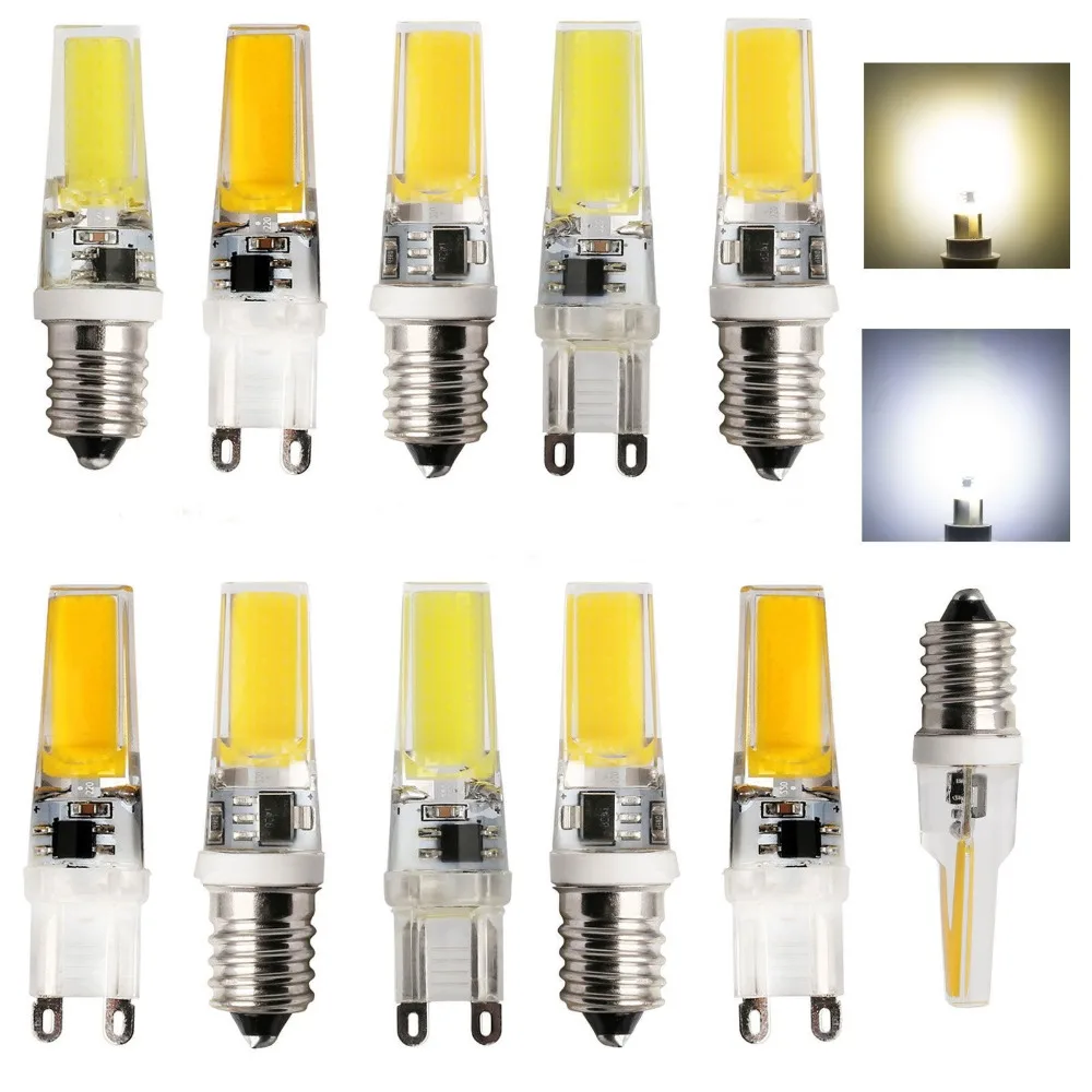 G9 E14 Mini LED Lampada Âm Trần COB LED 9W Đèn Ốp Pha Lê Đèn 220V Đèn Chùm Pha Lê Ánh Sáng Ấm Áp thoáng Mát Trắng Bóng