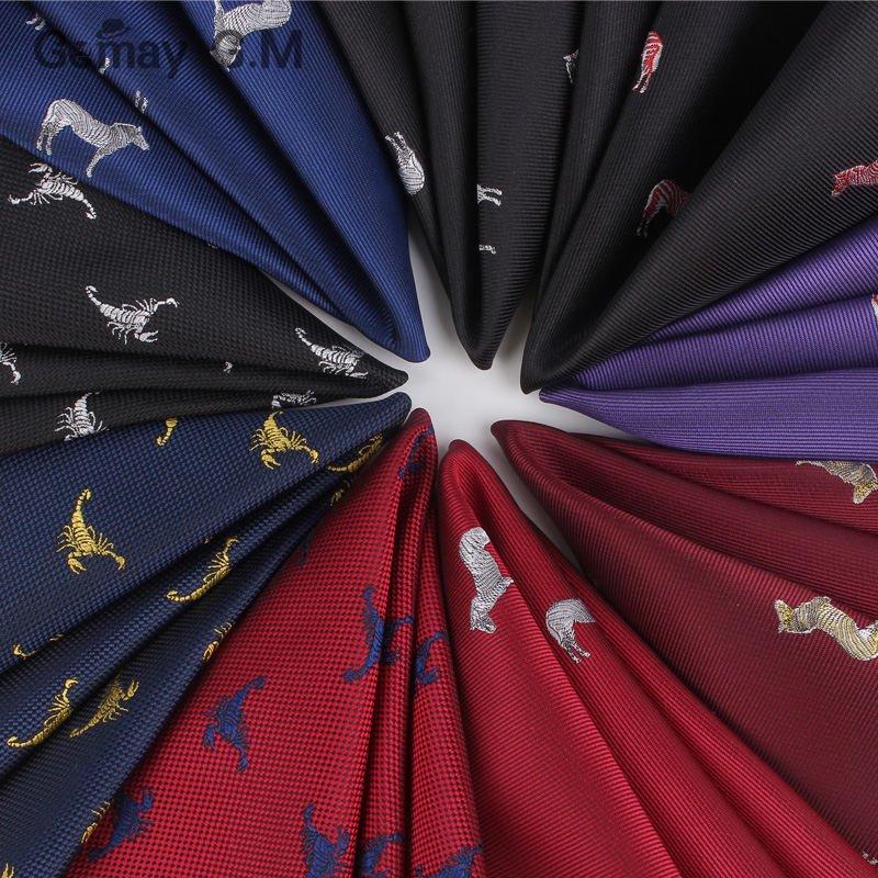 Карманный квадратный мужской платок с мультяшным рисунком