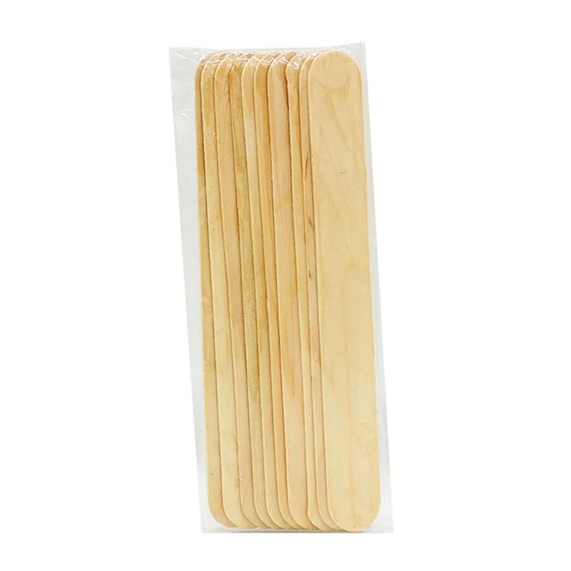 50x แว็กซ์แบบใช้แล้วทิ้งไม้ลิ้น Depressor กําจัดขน Stick ลิ้น Depressor