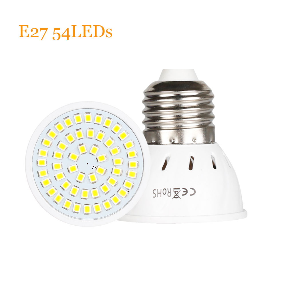 LED Strahler GU10 E27 MR16 Led Lampe 4W 6W 8W 2835SMD AC/DC 12V 24V 36Leds 54Leds 72Leds LED Birne Beleuchtung Lampara Spot Licht