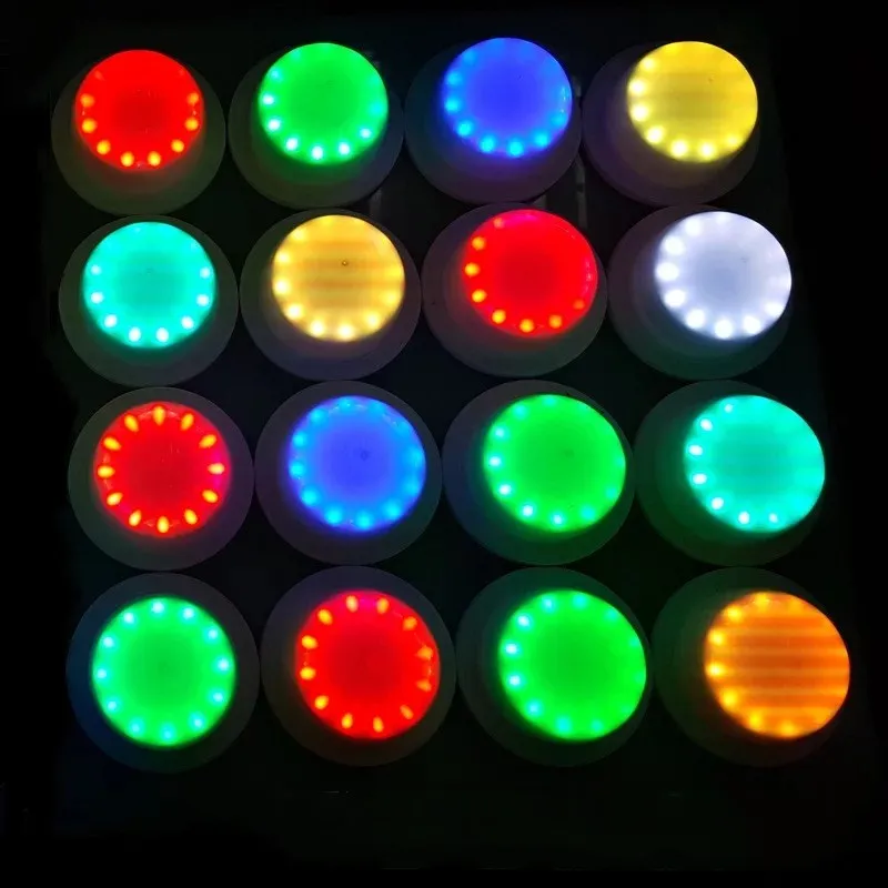 Base de luz RGBW recargable con control remoto, módulo LED colgante de 24 teclas, resistente al agua, potenciador de luz de estado de ánimo para muebles, 5050SMD