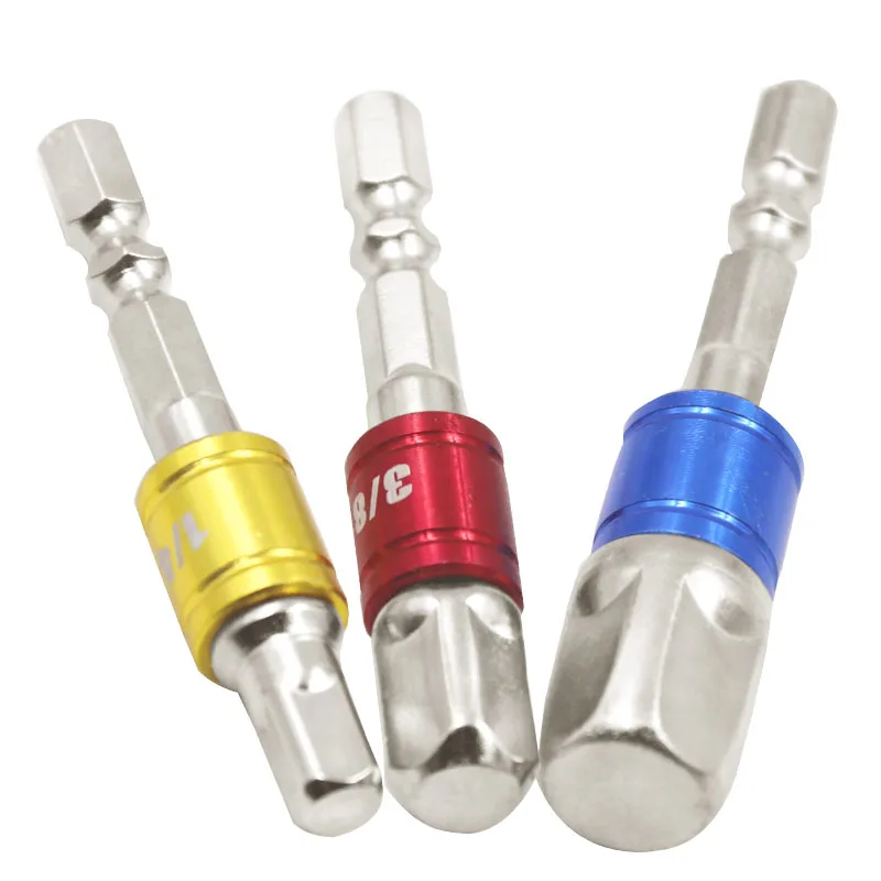 Chrome Vanadium Ổ Cắm Adapter Chuôi Lục Giác 1/4 "3/8" 1/2 "Nối Dài Khoan Lái Xe Điện Khoan đầu