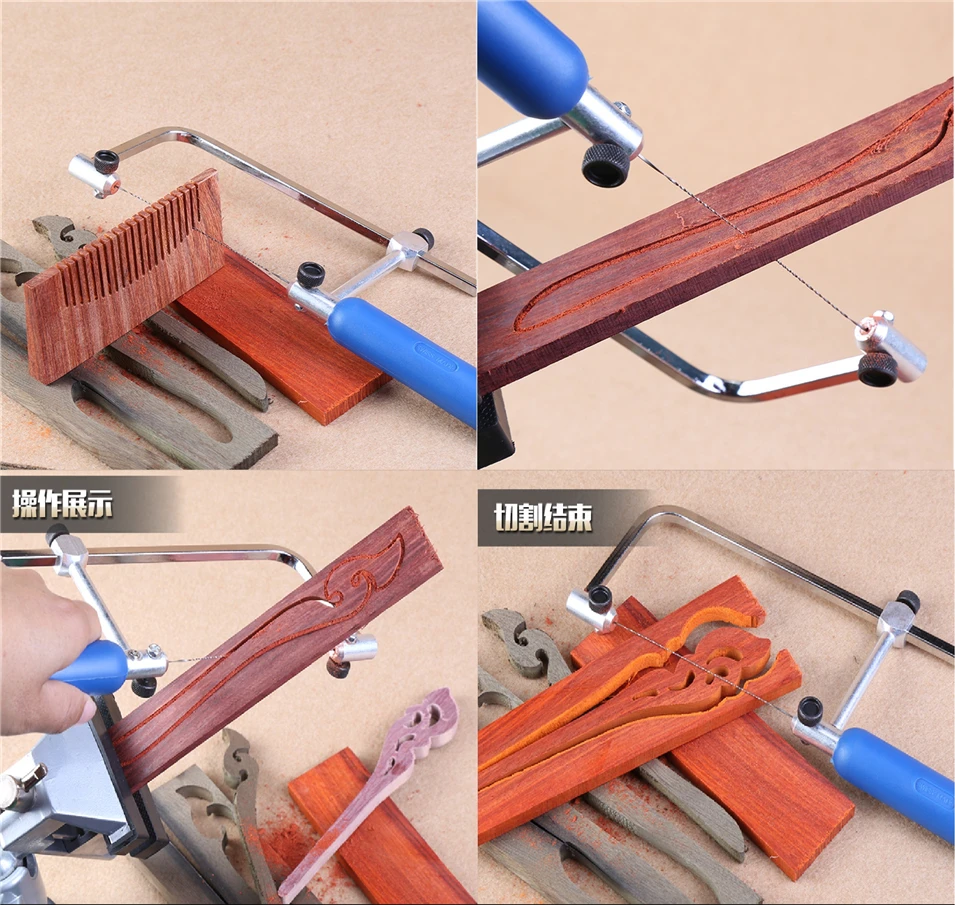 Miễn phí Vận Chuyển 12 cái 130 mét Di Chuyển Lưỡi Cưa 5 # Jig Thấy Blades Răng Xoắn Ốc 8 Các Loại Cưa Gỗ lưỡi Cho Khắc 12 cái Với Chuck