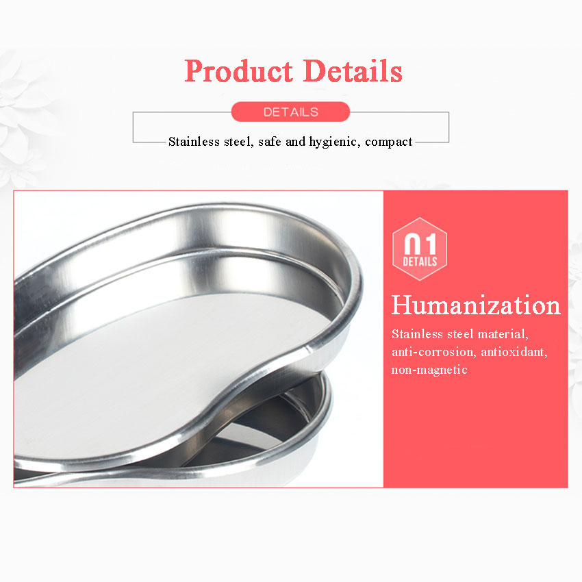 สแตนเลสสตีลแผ่นทางการแพทย์ผ่าตัดดัดถาดฆ่าเชื้อ Eyebrow Lip แต่งหน้า Body Art ทันตกรรม Tattoo อุปกรณ์เสริม