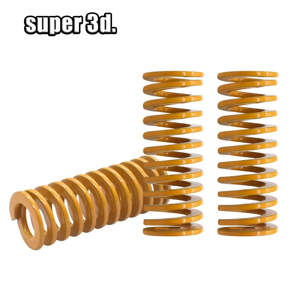 3D ชิ้นส่วนเครื่องพิมพ์ฤดูใบไม้ผลิสําหรับเตียงอุ่น Leveling Extruder strong ฤดูใบไม้ผลิ Bore 3/4/5 มม.เส้นผ่านศูนย์กลางภายนอก 6/8/10 มม.Length15/20/25 มม.