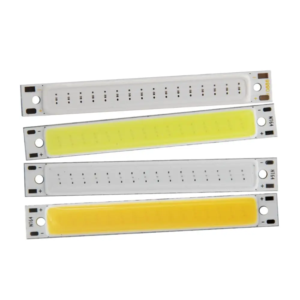 [[Allcob] Hãng Sản Xuất 60X8 Mm LED COB Dây 1W 3W 3V 3.7V DC ấm Trắng Xanh Đỏ COB LED Nguồn Cho DIY Xe Đạp Đèn Làm Việc Ánh Sáng