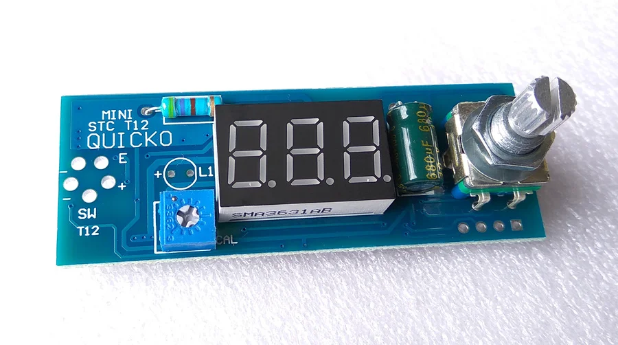 STC-T12 납땜 인두 DIY 키트/단위 디지털 납땜 인두 스테이션 온도 컨트롤러 키트/QUICKO MINI STC-LED-T12 DIY 세트