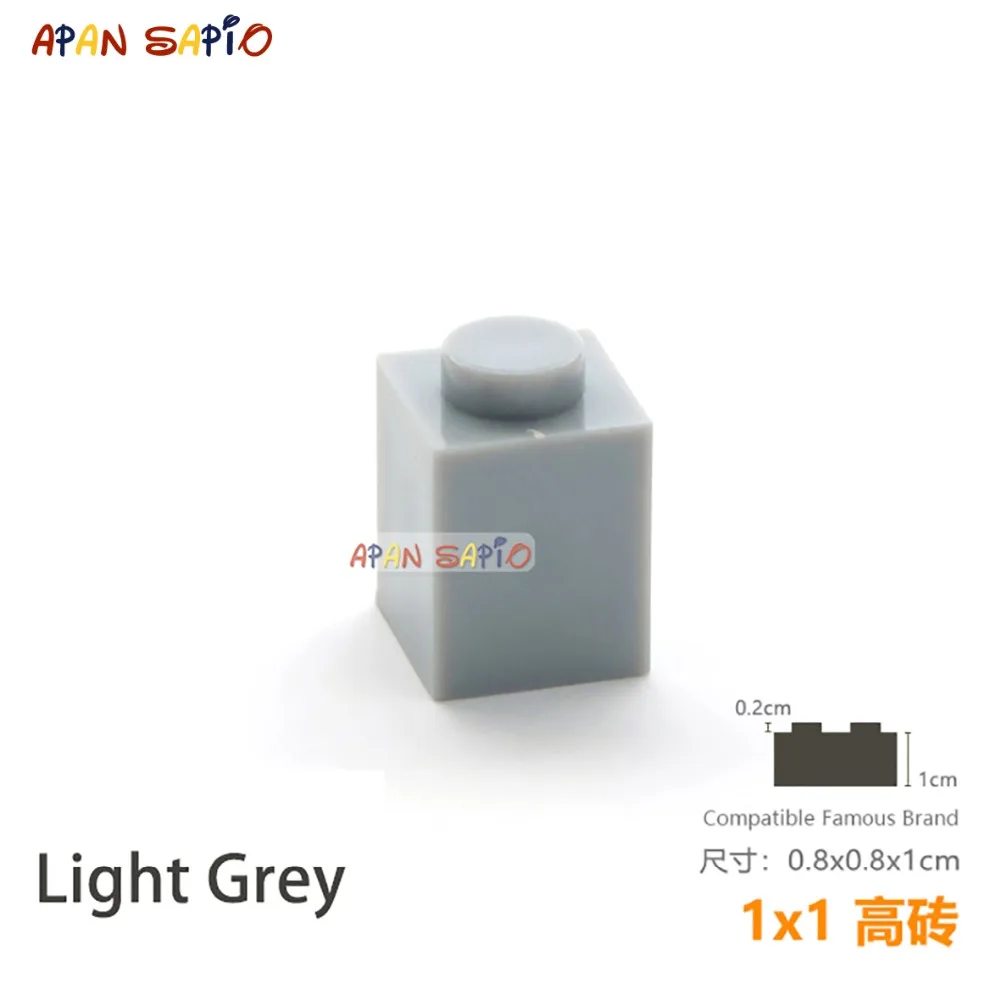 50 Cái/lốc DIY Khối Gạch Xây Dựng Dày 1X1 Giáo Dục Lắp Ghép Xây Dựng Đồ Chơi Dành Cho Trẻ Em Kích Thước Tương Thích Với Thương Hiệu