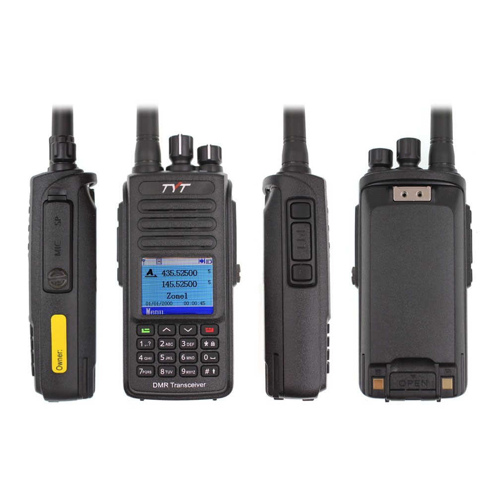 TYT MD-UV390 DMR เครื่องส่งรับวิทยุดิจิตอล UV390 IP67กันน้ำ Dual Band UV เครื่องรับ GPS ตัวเลือก Upgrade ของ MD-390 + USB สาย