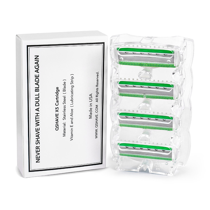 QShave Xanh Series 5 Lớp X5 Lưỡi Dao Nữ Bikini Chân Máy Tẩy Lông Kiêm Lễ Tình Nhân Tặng