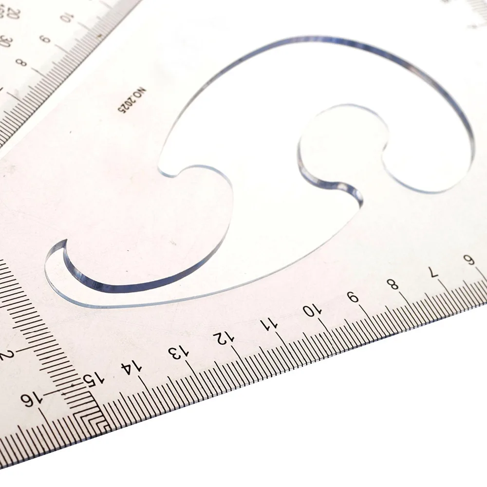 XRHYY Bộ 2 chiếc 30/60, 45 Độ Tam Giác Protractor THƯỚC VẼ Dụng Cụ