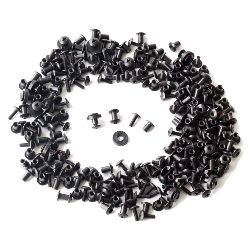 100 Uds accesorios para cinturón Clips juego de tornillos Chicago tornillo viene con arandela para DIY Kydex funda funda piezas de herramientas de mano