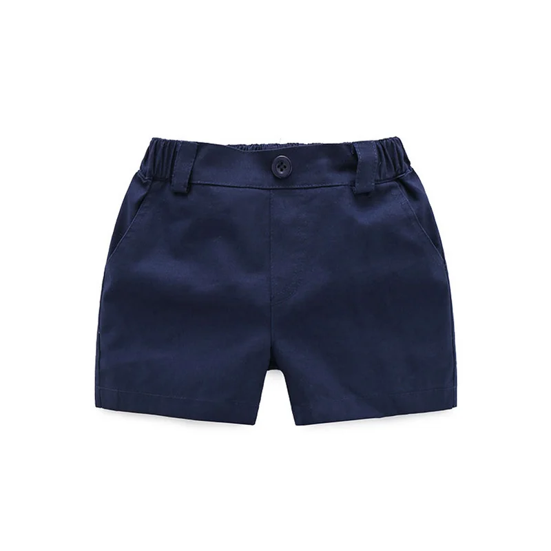 Conjunto de ropa Formal para recién nacidos, conjunto de Top y pantalón corto de algodón, traje de caballero para bebé, moda de verano