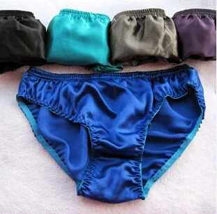 Hot Bán 100% Lụa Áo Võ Sĩ Nam Lụa Quần Lót Lụa Màu Trơn Nam Xxl Quần Lót