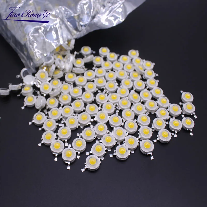 10-1000 Chiếc Đèn LED Âm Trần COB Đèn Chip 1W 3W Đầu Vào 3.2-3.6V 100-220LM Mini LED bóng Đèn Diode SMD Cho DIY Đèn Pha LED Đèn LED Downlight