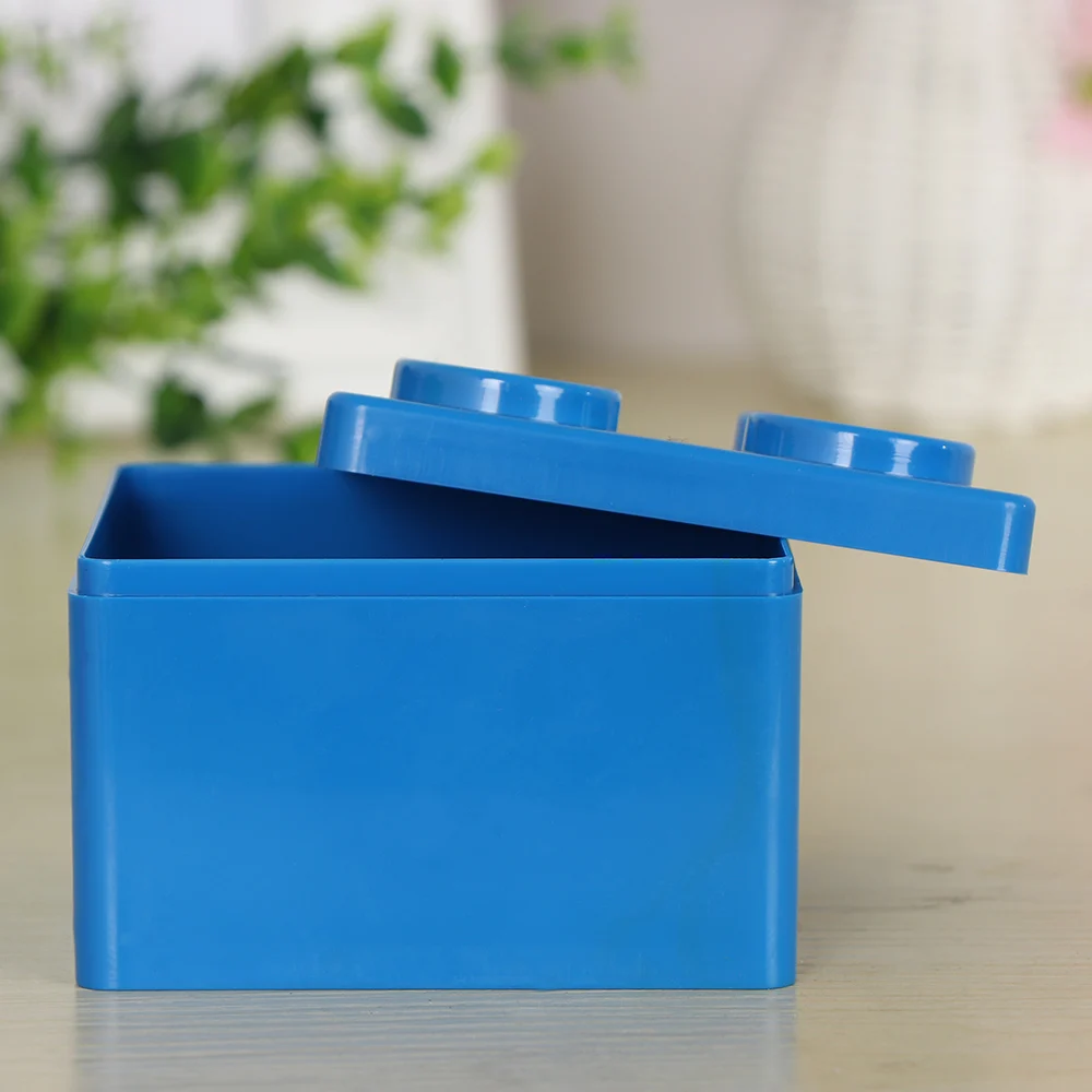 Sáng Tạo Mới Hộp Lưu Trữ Khối Xây Dựng Hình Dạng Nhựa Tiết Kiệm Không Gian Hộp Siêu Máy Tính Để Bàn Tiện Dụng Vật Dụng Văn Phòng
