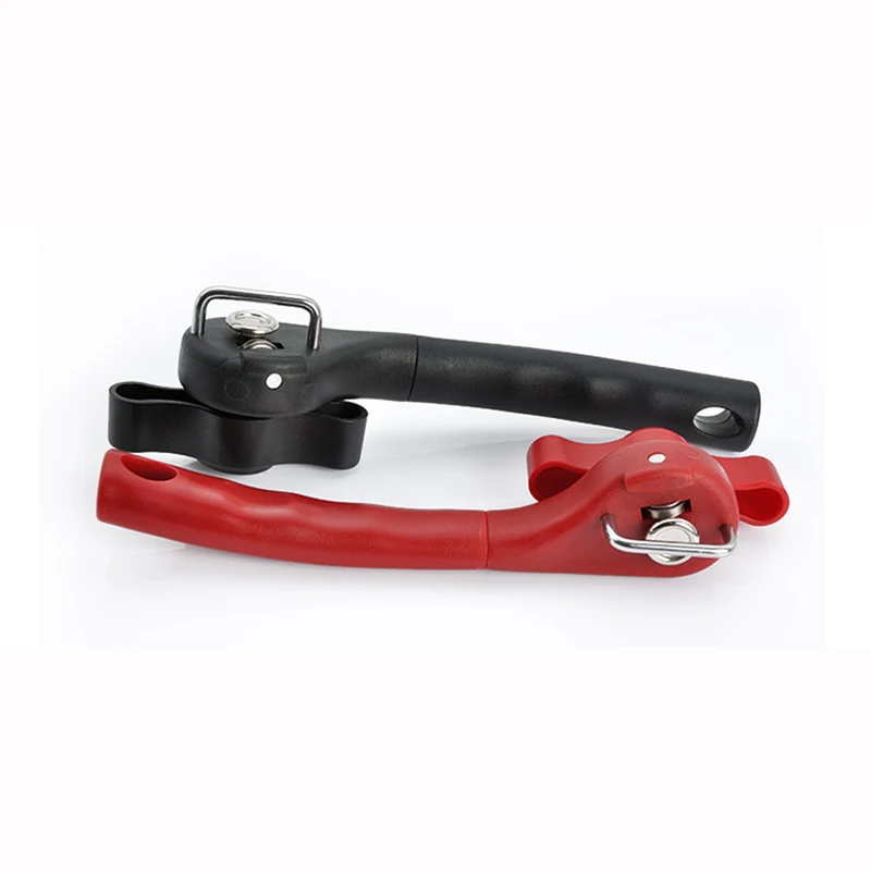 Herramienta de cocina profesional de plástico, abrelatas de seguridad accionado a mano, corte lateral, fácil agarre, abridor Manual, cuchillo para tapa de latas, 1 ud.