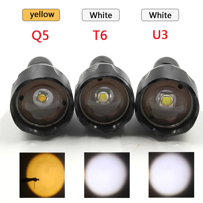 Z20 linterna led ajustable lámpara luz XM-L2 U3 linterna 5000LM linterna táctica recargable 18650