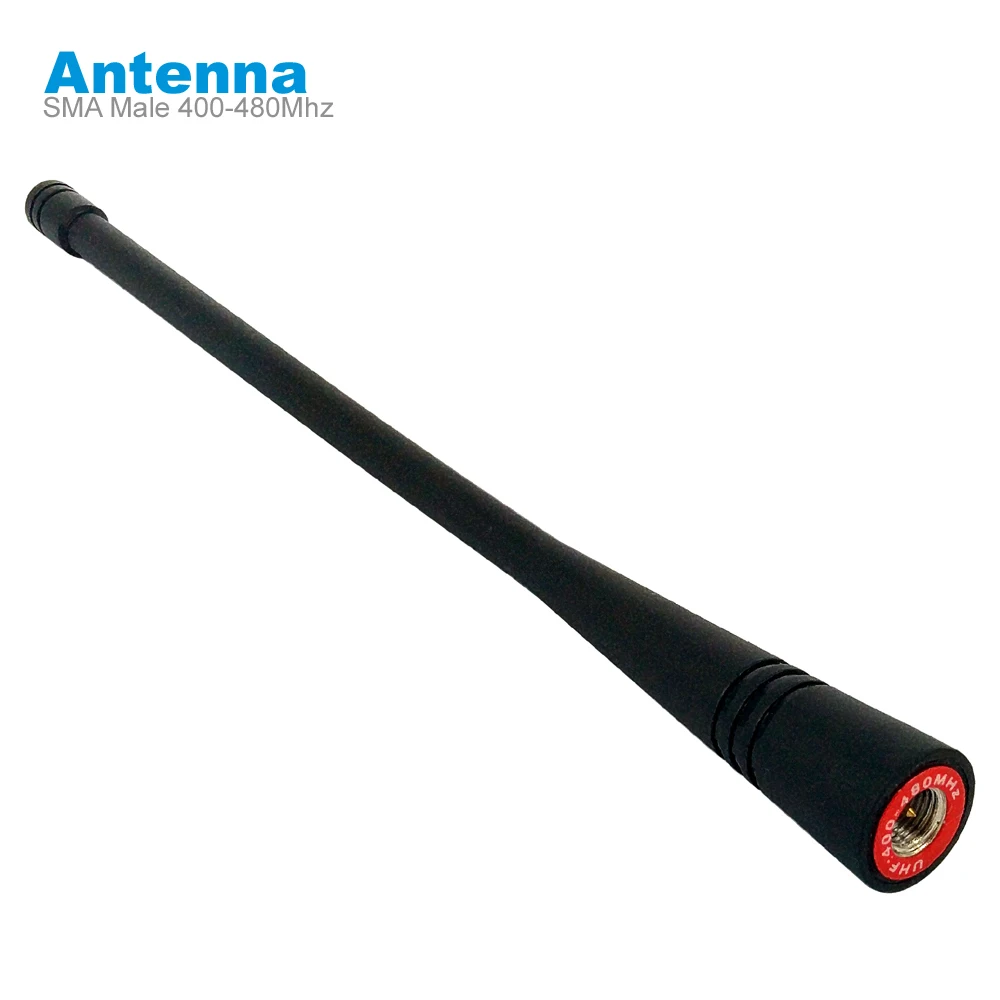 Walkie Talkie Ăng Ten cho YAESU Vertex VX-3R VX-6R FT-60R VX-300 FT-250R PUXING PX-325 Hai Cách Phát Thanh Mềm SMA Nam 400 -480 Mhz