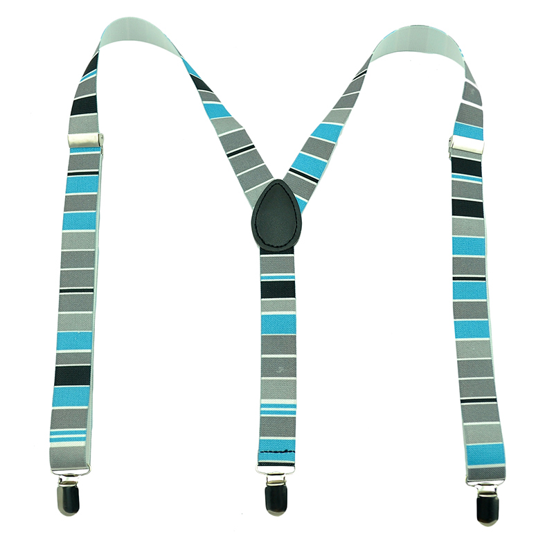 Tirantes a cuadros a rayas multicolores en 11 colores, pantalones vaqueros, tirantes para hombres y mujeres, tirantes elásticos con Clip de 25MM
