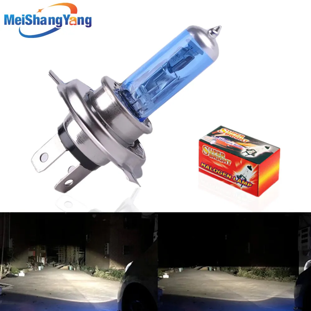 Lámpara halógena superblanca para coche, faro LED de 12V, 55W, 9005 W, H1, H3, H4, H7, H8, H11, 9006, HB3, 100, HB4