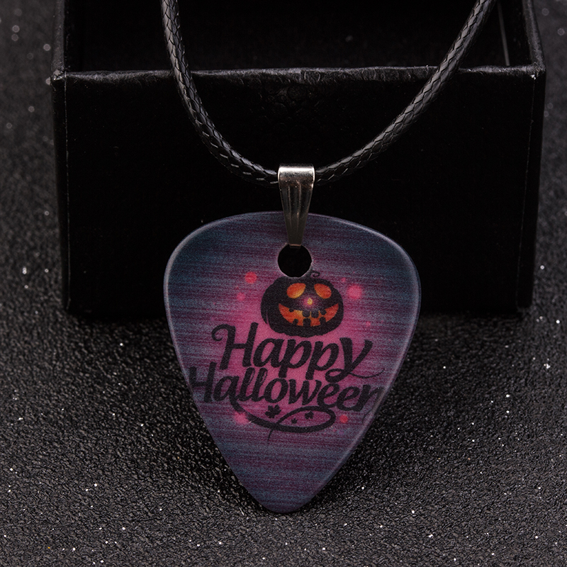 SOACH Púas de guitarra de 1,0mm, collar, tiras colgantes, collares de cadena, joyería, accesorios de guitarra, una variedad de estilos