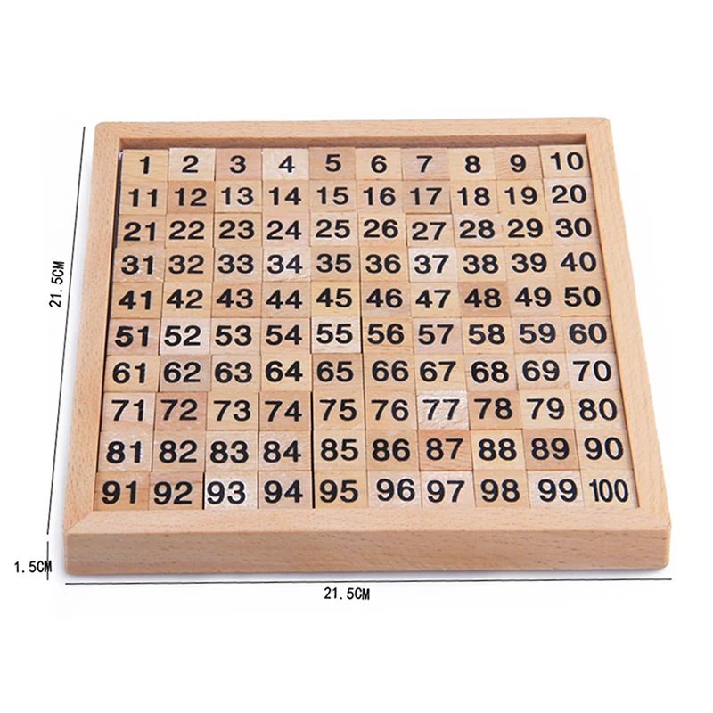 Montessori Chất Liệu Đồ Chơi Gỗ Giáo Dục 1-100 Chữ Số Nhận Thức Toán Đồ Chơi Giảng Dạy Logarit Phiên Bản Kid Đầu Học Tập Quà Tặng