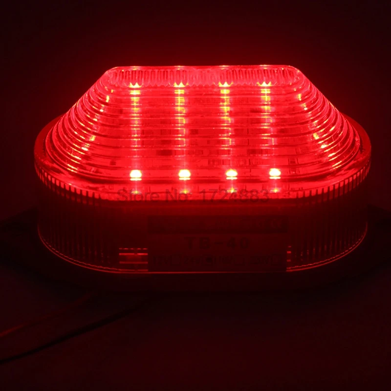 Buzzer Strobe ไฟเตือน TB40 N-3051J 12V 24V 220V ไฟ LED โคมไฟขนาดเล็กกระพริบ Light security Alarm IP44
