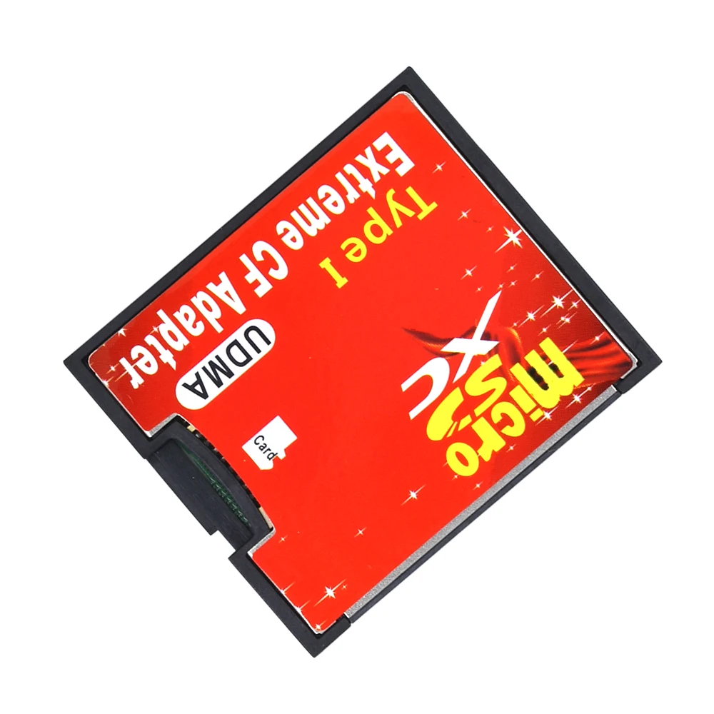 TISHRIC nuevo Micro SD TF a adaptador tarjeta CF para MicroSD/HC a Compact Flash tipo I lector de tarjetas de memoria convertidor para cámara