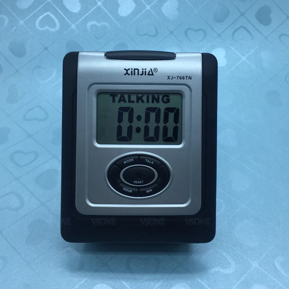Nga Nói LCD Đồng Hồ Báo Thức Kỹ Thuật Số Cho Mù Hay Thấp Tầm Nhìn Pyccknn Lớn Màn Hình Hiển Thị Thời Gian Và Lound Nói Bằng Giọng Nói