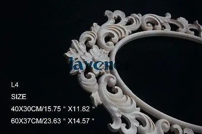 48X30Cm Gỗ Chạm Khắc Tròn Onlay Táo Đúc Không Gọng Decal Dán Cửa Làm Việc Thợ Mộc Gương Trang Trí
