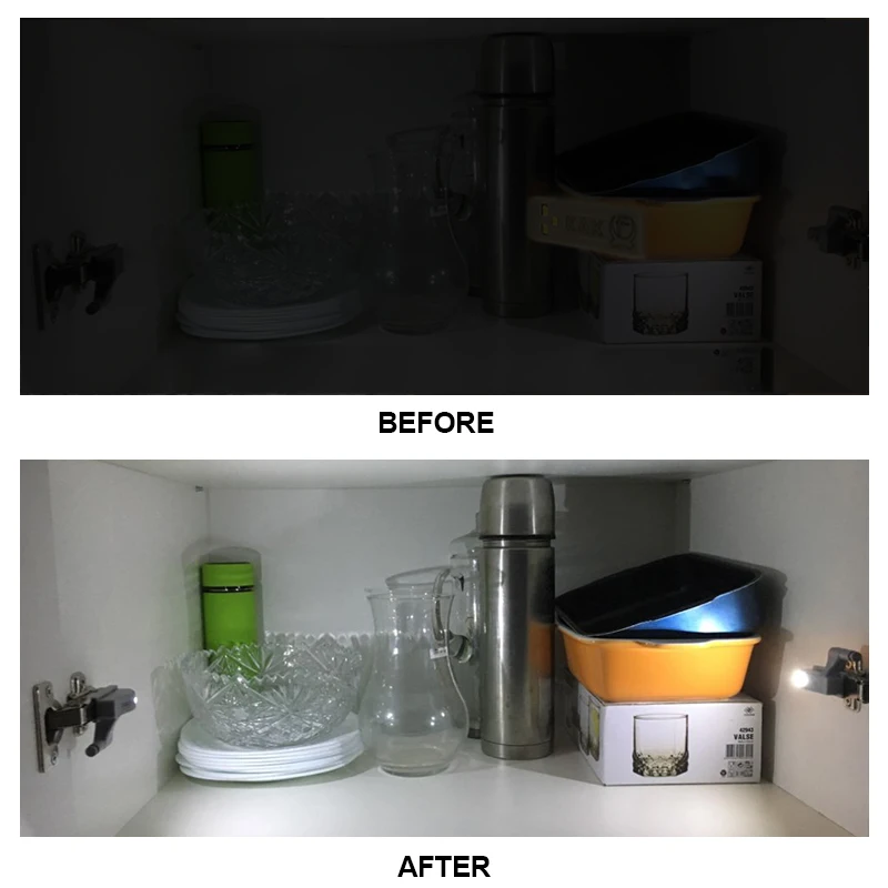 Kaku Đa Năng Bản Lề Đèn Bếp Phòng Ngủ Phòng Khách Tủ Tủ Tủ Quần Áo 0.25W Bên Trong Đèn LED Cảm Biến Ánh Sáng Nội Thất Phần Cứng