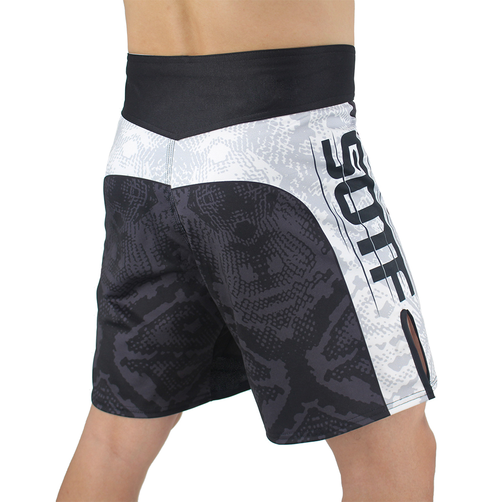 SOTF Snake Scale Fitness transpirable deportes feroz MMA pantalones cortos de boxeo Tiger Muay Thai mma pantalones cortos de lucha kickboxing boxeo