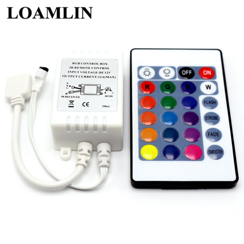 12V 24Key LED Licht Mit RGB Controller Mini 24Key DC12V Infrarot Fernbedienung Für 3528/2835/5050 LED Licht Bar RGB