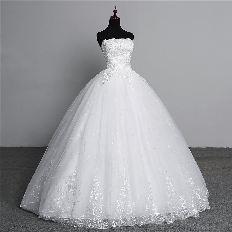 Vestidos de casamento sem alças para noivas, simples, clássico, sexy, marfim, foto real, plus size, moda