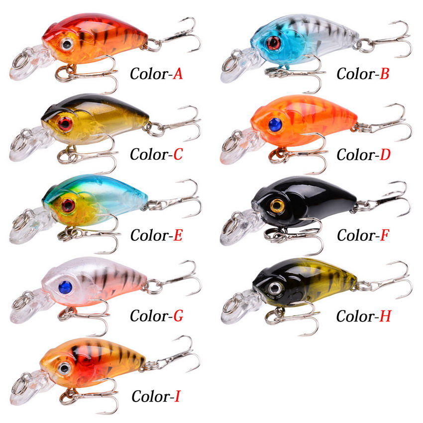45Mm 4.1G Crankbait Mồi Dụ Cá Nhân Tạo Cứng CrankBait Câu Cá Bass Wobbler Nhật Bản Topwater Minnow Cá Mồi